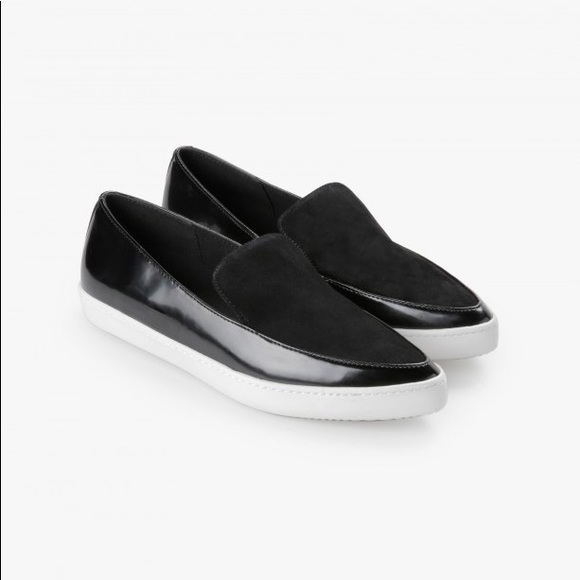 Aldo black pointed toe slide-on flat - Picture 3 of 4